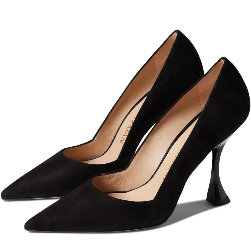 New! Stuart Weitzman XCurve 100 Pumps Black Size: 8.5M, MSRP $475 - Picture 5 of 11